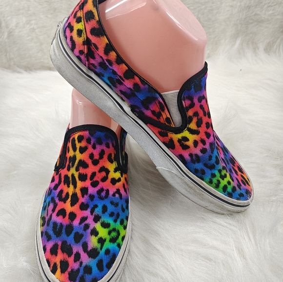 Vans multicolor black & pink Slip-On (Women’s 8 / Men’s 6.5) - Picture 4 of 11